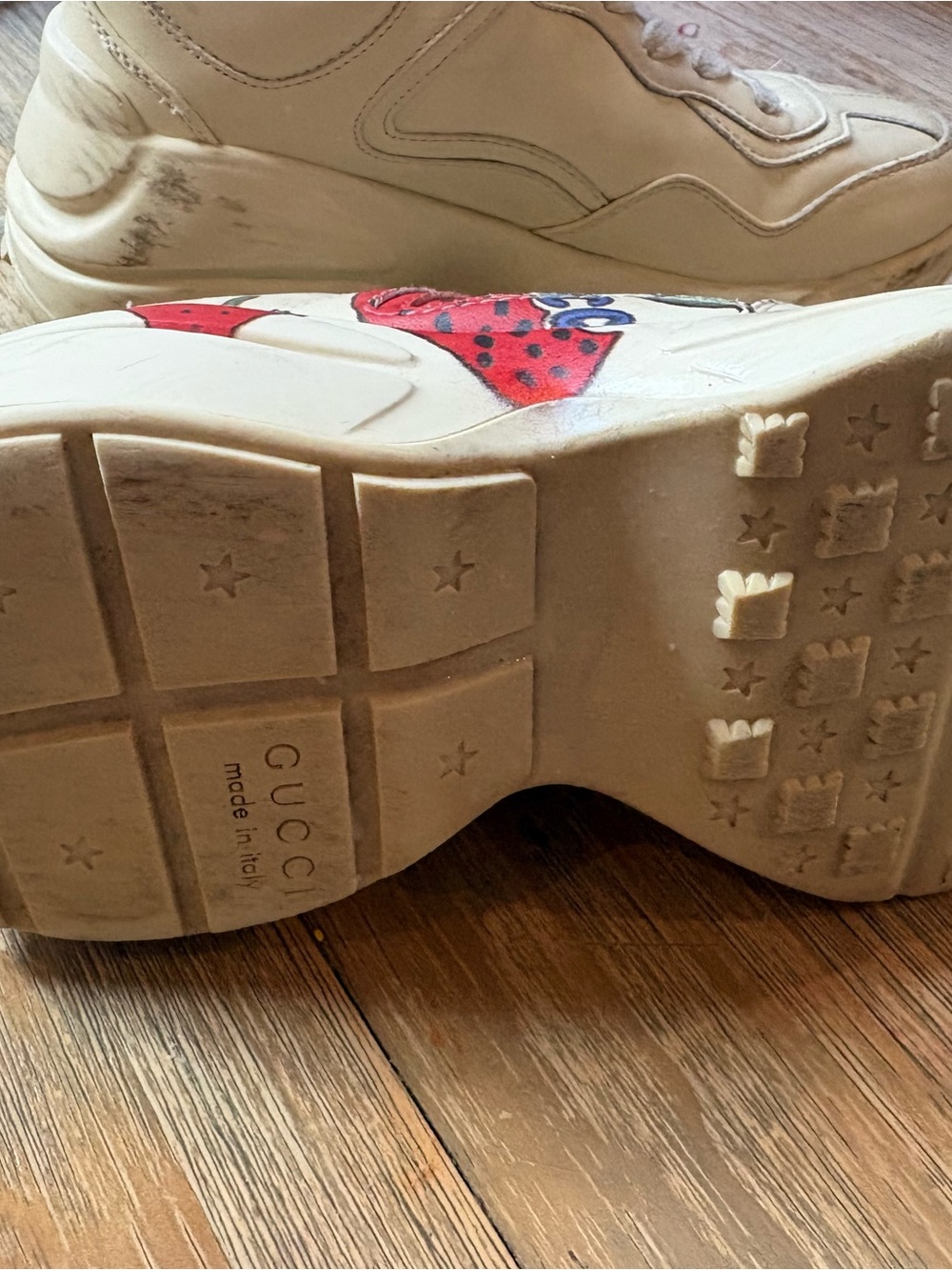 GUCCI Rhython Strawberry Sneaker - Picture 7 of 16